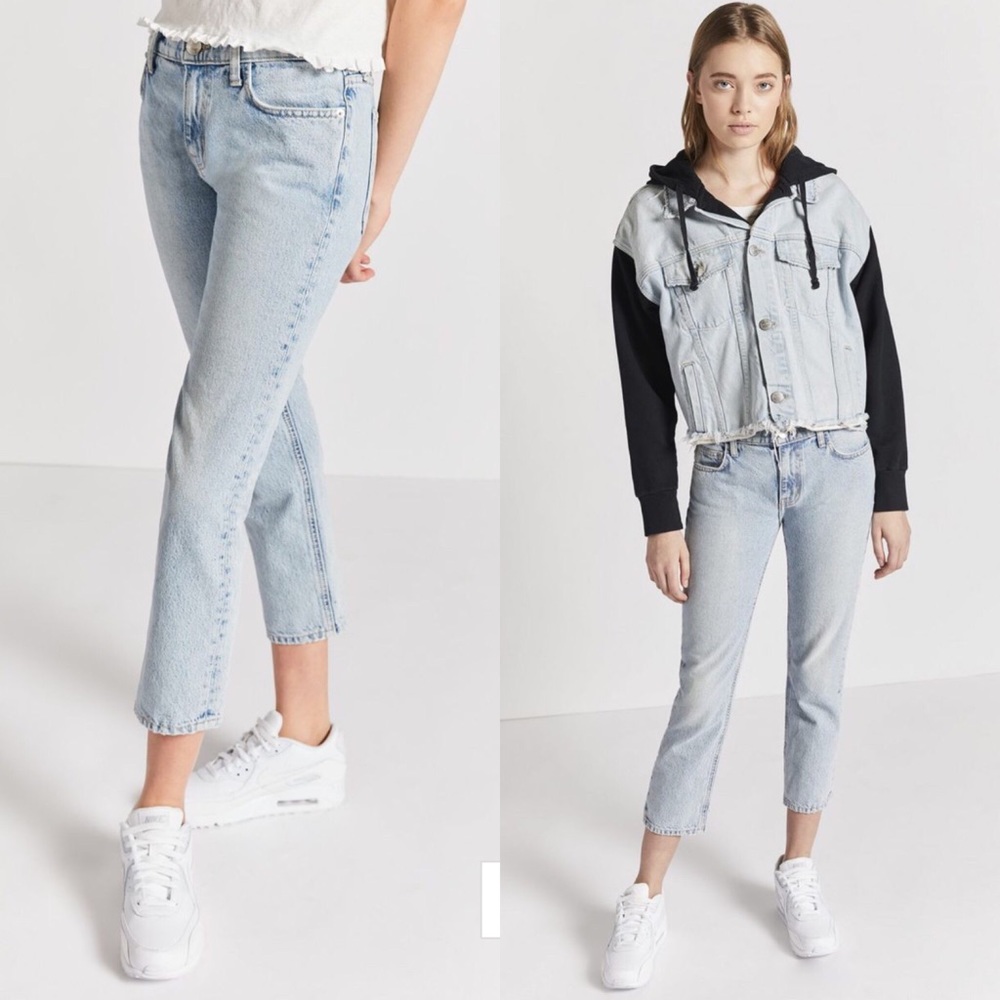 Current Elliott The Cropped Straight Jeans Size 25 - Picture 2 of 4